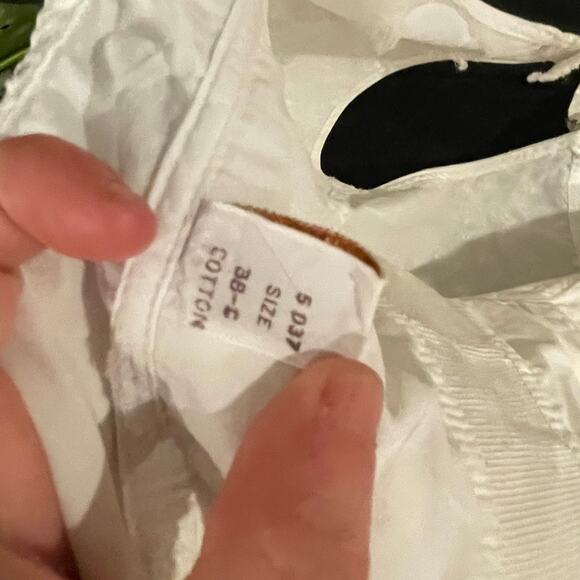 Vintage 1930s Charmode Cotton Top Bra Size 38C White - Picture 10 of 10